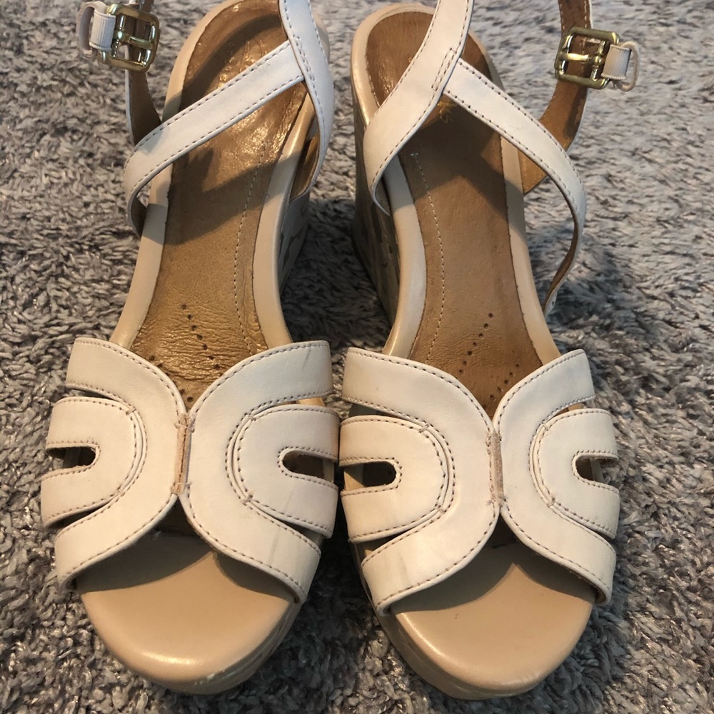Clarks Artisan Platform Wedge Sandals